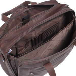 תיק עור גדול למחשב 17" The Chesterfield Brand Ryan