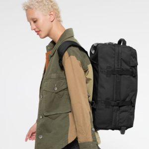 תיק נסיעות קטן על גלגלים למטוס + רצועות גב Eastpak Strapverz S