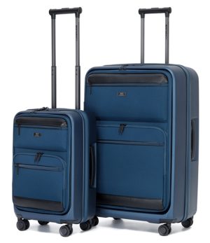 זוג מזוודות קשיחות גדולה (28") + קטנה (20") בפתיחה קדמית Eternity Tampa