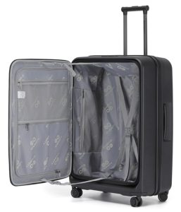 זוג מזוודות קשיחות גדולה (28") + קטנה (20") בפתיחה קדמית Eternity Tampa