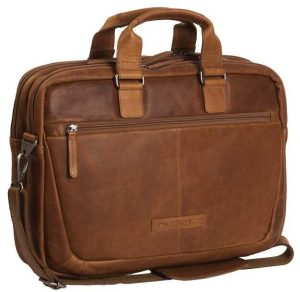 תיק עור 2 תאים למחשב 15.6" The Chesterfield Brand Seth