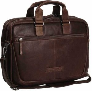תיק עור 2 תאים למחשב 15.6" The Chesterfield Brand Seth