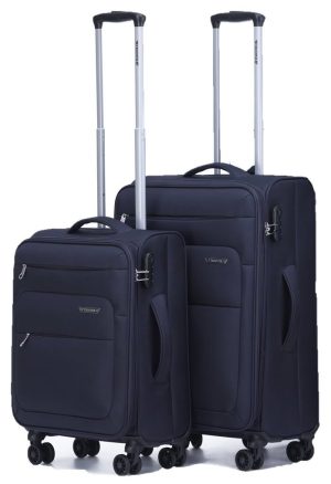 זוג מזוודות איכותיות בינונית (24”) + קטנה (20”) Trooper London