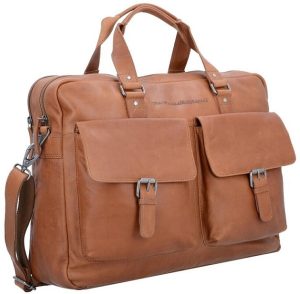 תיק צד גדול מעור למחשב 17" Chesterfield Brand Dylan