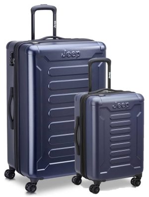 זוג מזוודות קשיחות ג'יפ גדולה במיוחד (29”) + קטנה (20”) Jeep JH004C
