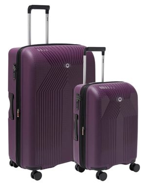 צמד מזוודות קשיחות גדולה (28") + קטנה (20") קלות במיוחד Delsey Ordener