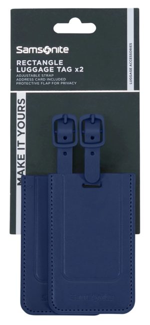 זוג תגי שם סמסונייט למזוודה Samsonite