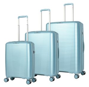 סט מזוודות קשיחות איכותיות וקלות משקל Slazenger Nero Lite Blue