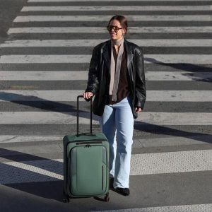 מזוודת עליה למטוס מבד עמיד למים Samsonite Glazed 55x40x23cm